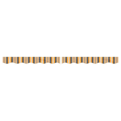 vidaXL Replacement Fabric for Awning Valance Yellow and Grey Stripe 3 m