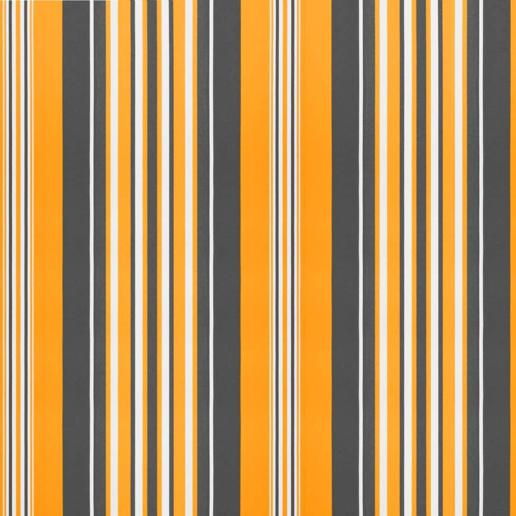 vidaXL Replacement Fabric for Awning Valance Yellow and Grey Stripe 3 m