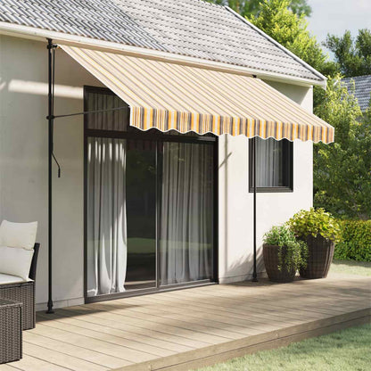 vidaXL Awning Valance Replacement Yellow and Grey Stripe 300 cm