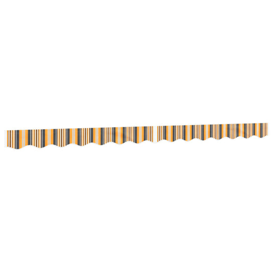 vidaXL Replacement Fabric for Awning Valance Yellow and Grey Stripe 3.5 m