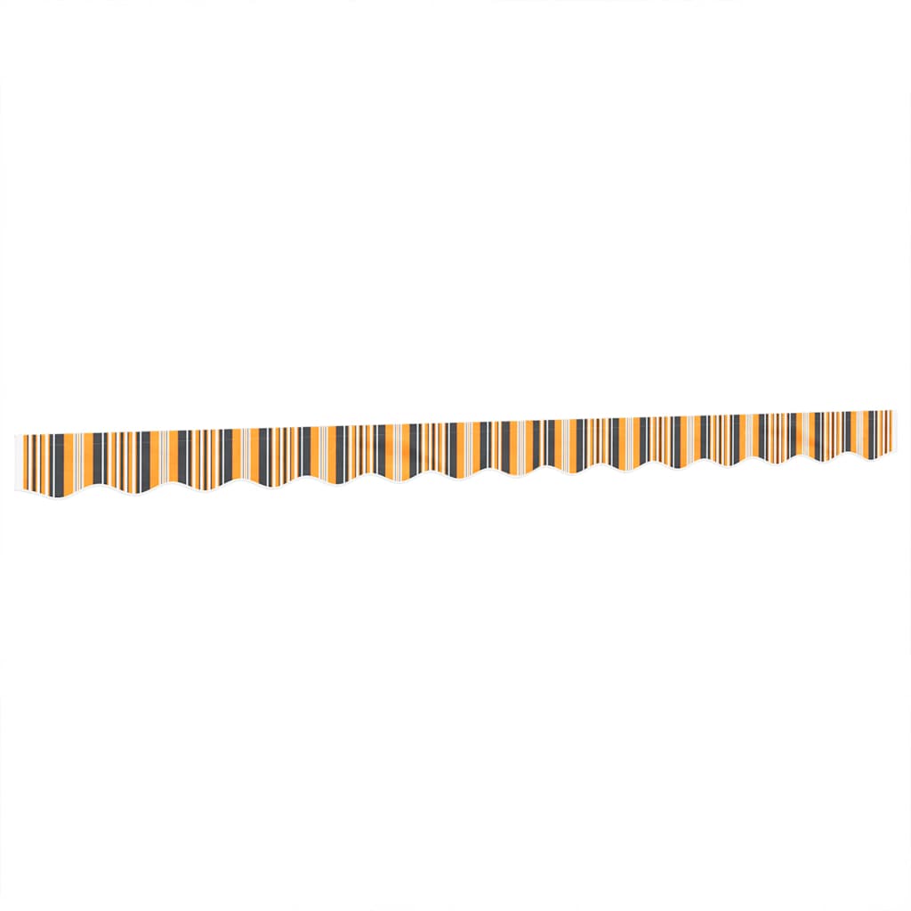vidaXL Awning Valance Replacement Yellow and Grey Stripe 350 cm