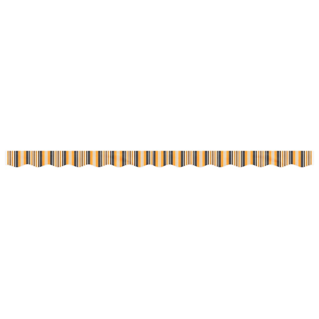 vidaXL Awning Valance Replacement Yellow and Grey Stripe 350 cm
