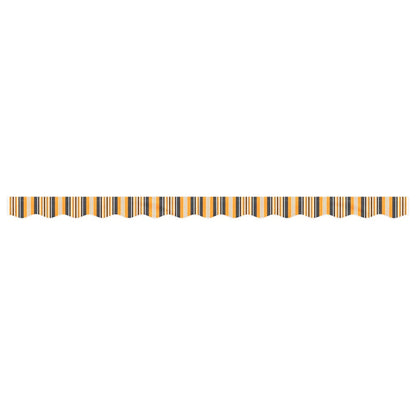 vidaXL Awning Valance Replacement Yellow and Grey Stripe 350 cm
