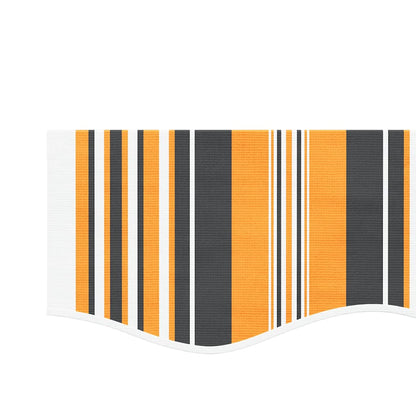 vidaXL Awning Valance Replacement Yellow and Grey Stripe 350 cm
