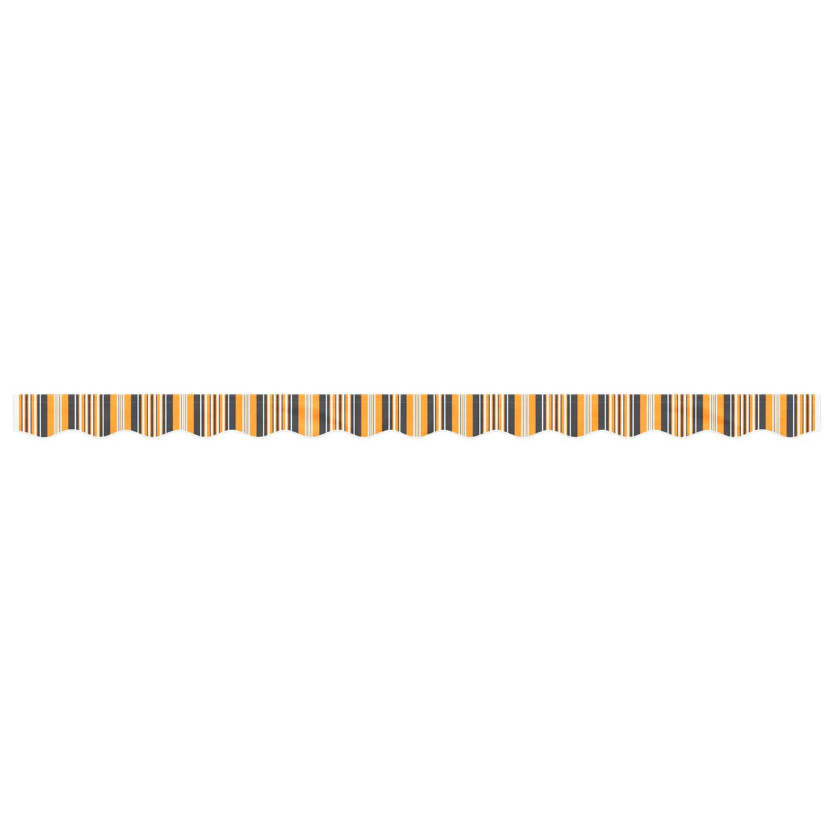vidaXL Awning Valance Replacement Yellow and Grey Stripe 350 cm