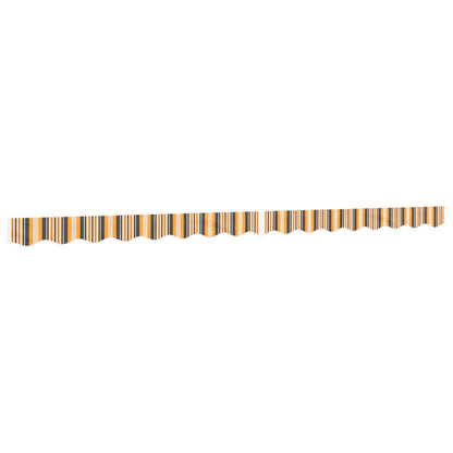 vidaXL Replacement Fabric for Awning Valance Yellow and Grey Stripe 4 m