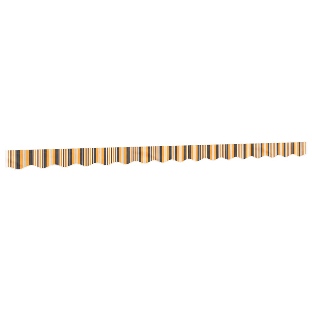 vidaXL Awning Valance Replacement Yellow and Grey Stripe 400 cm