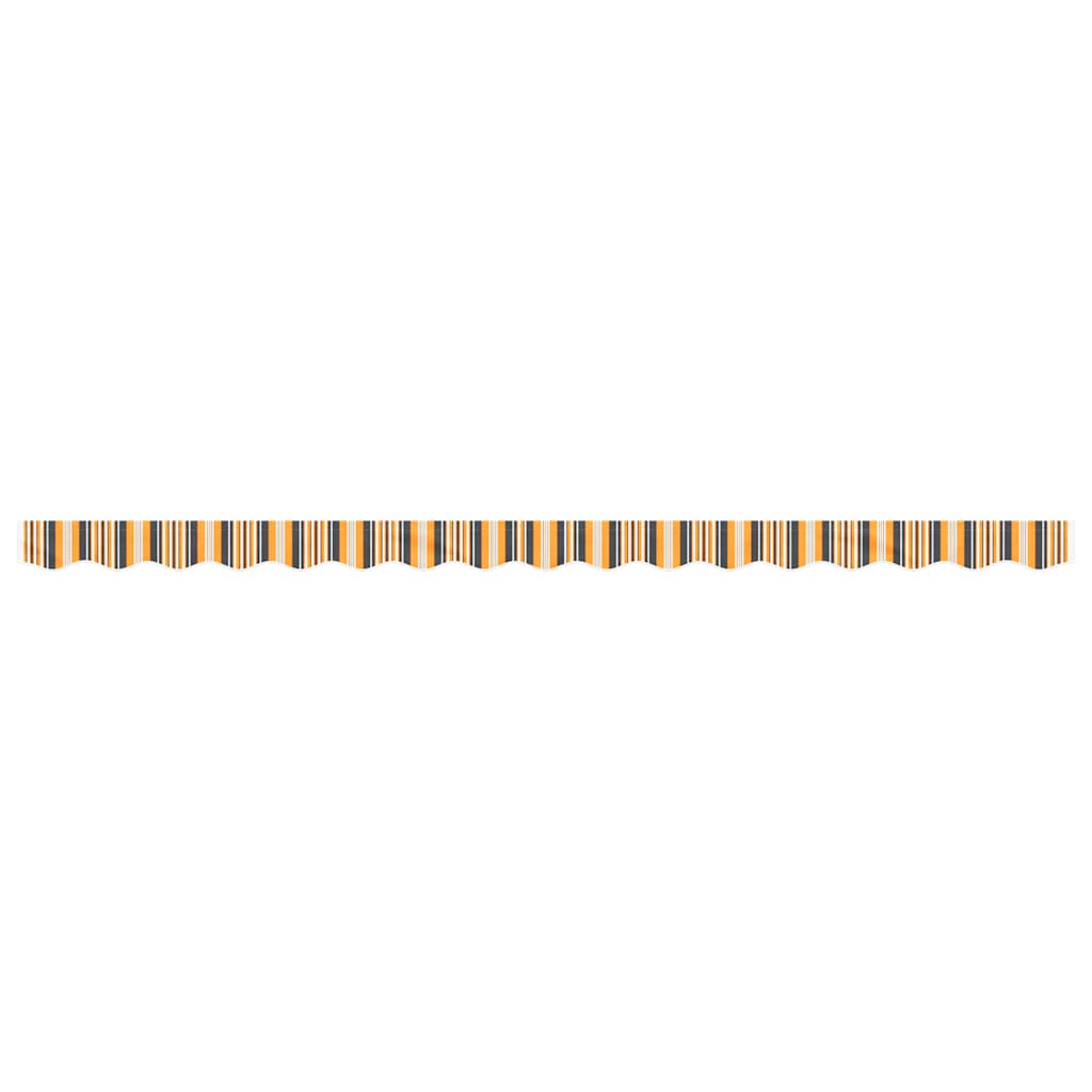 vidaXL Awning Valance Replacement Yellow and Grey Stripe 400 cm