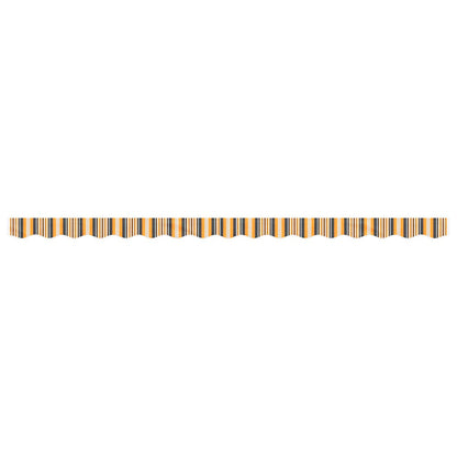 vidaXL Awning Valance Replacement Yellow and Grey Stripe 400 cm