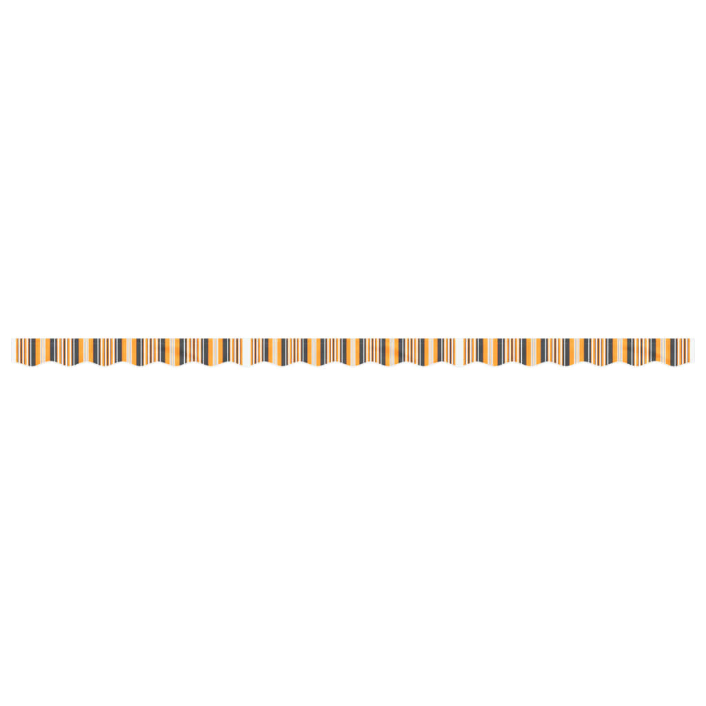 vidaXL Replacement Fabric for Awning Valance Yellow and Grey Stripe 4.5 m
