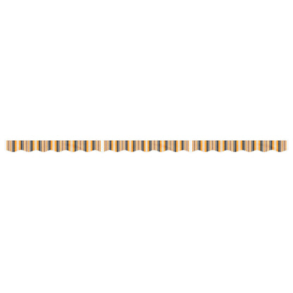 vidaXL Replacement Fabric for Awning Valance Yellow and Grey Stripe 4.5 m