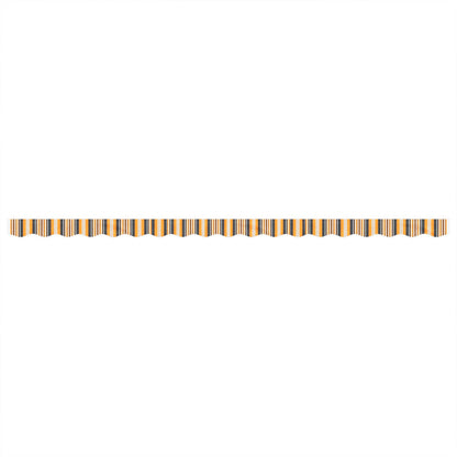 vidaXL Awning Valance Replacement Yellow and Grey Stripe 450 cm