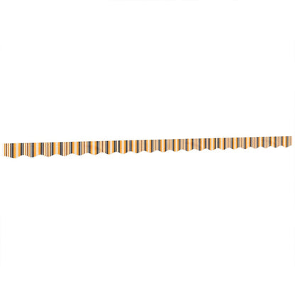 vidaXL Awning Valance Replacement Yellow and Grey Stripe 500 cm