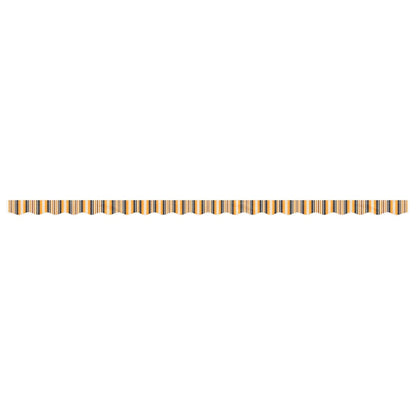 vidaXL Awning Valance Replacement Yellow and Grey Stripe 500 cm