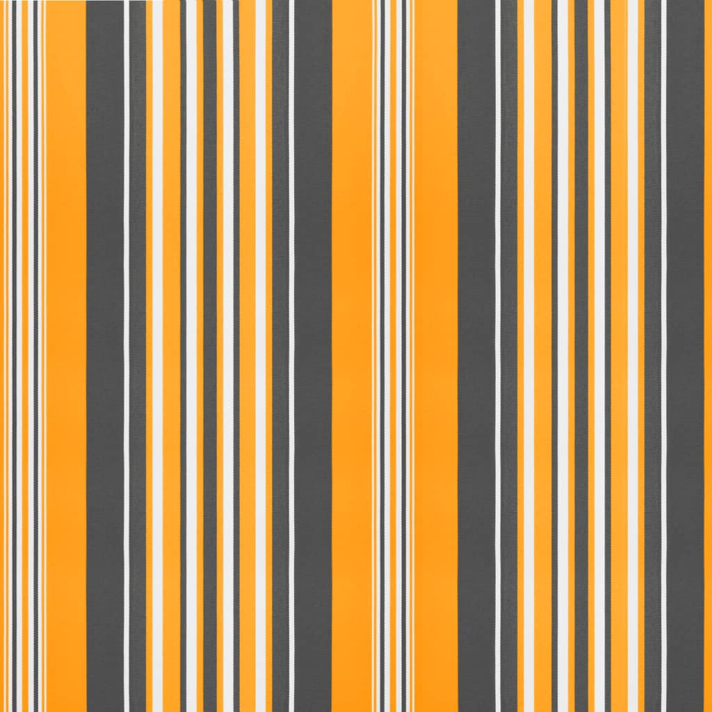 vidaXL Replacement Fabric for Awning Valance Yellow and Grey Stripe 5 m