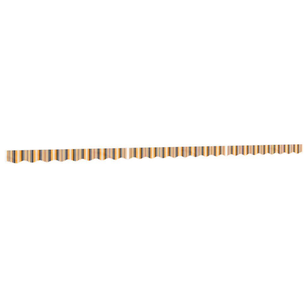 vidaXL Replacement Fabric for Awning Valance Yellow and Grey Stripe 6 m