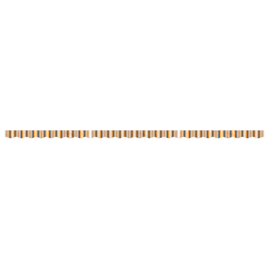 vidaXL Replacement Fabric for Awning Valance Yellow and Grey Stripe 6 m