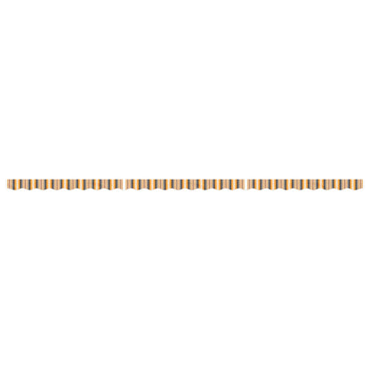 vidaXL Replacement Fabric for Awning Valance Yellow and Grey Stripe 6 m