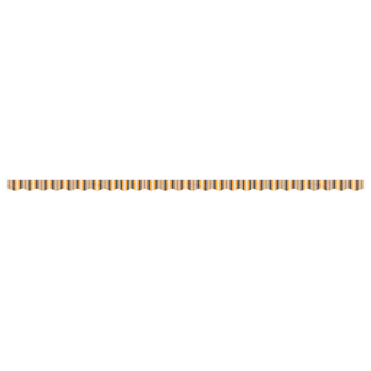 vidaXL Awning Valance Replacement Yellow and Grey Stripe 600 cm