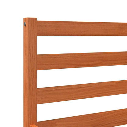 vidaXL Bed Frame without Mattress Wax Brown 150x200 cm Solid Wood Pine