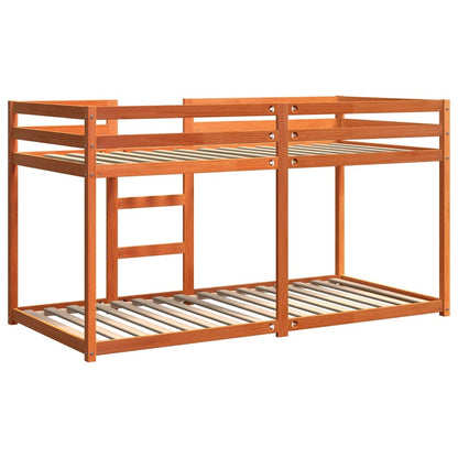 vidaXL Bunk Bed without Mattress Wax Brown 80x200 cm Solid Wood Pine