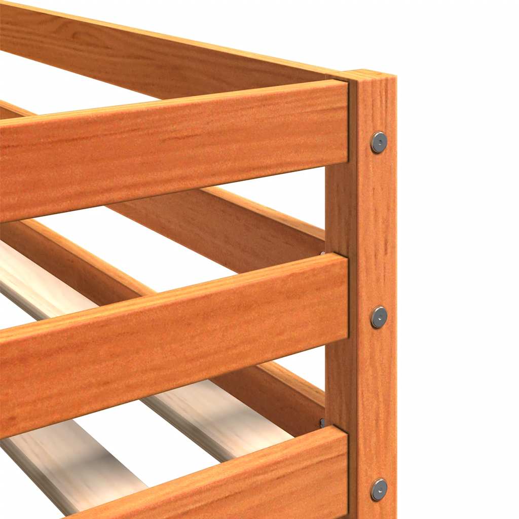 vidaXL Bunk Bed without Mattress Wax Brown 80x200 cm Solid Wood Pine