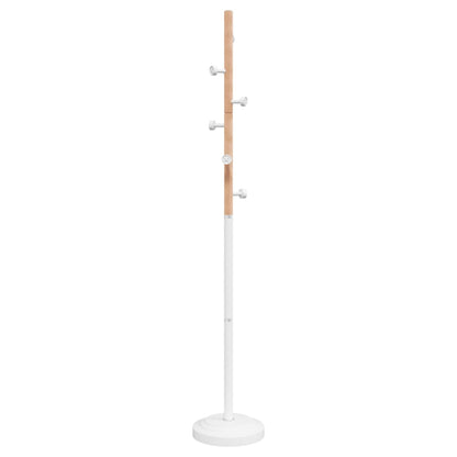 vidaXL Coat Stand White 177 cm Powder-coated Iron