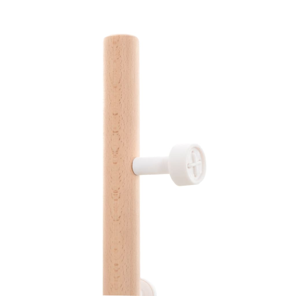 vidaXL Coat Stand White 177 cm Powder-coated Iron