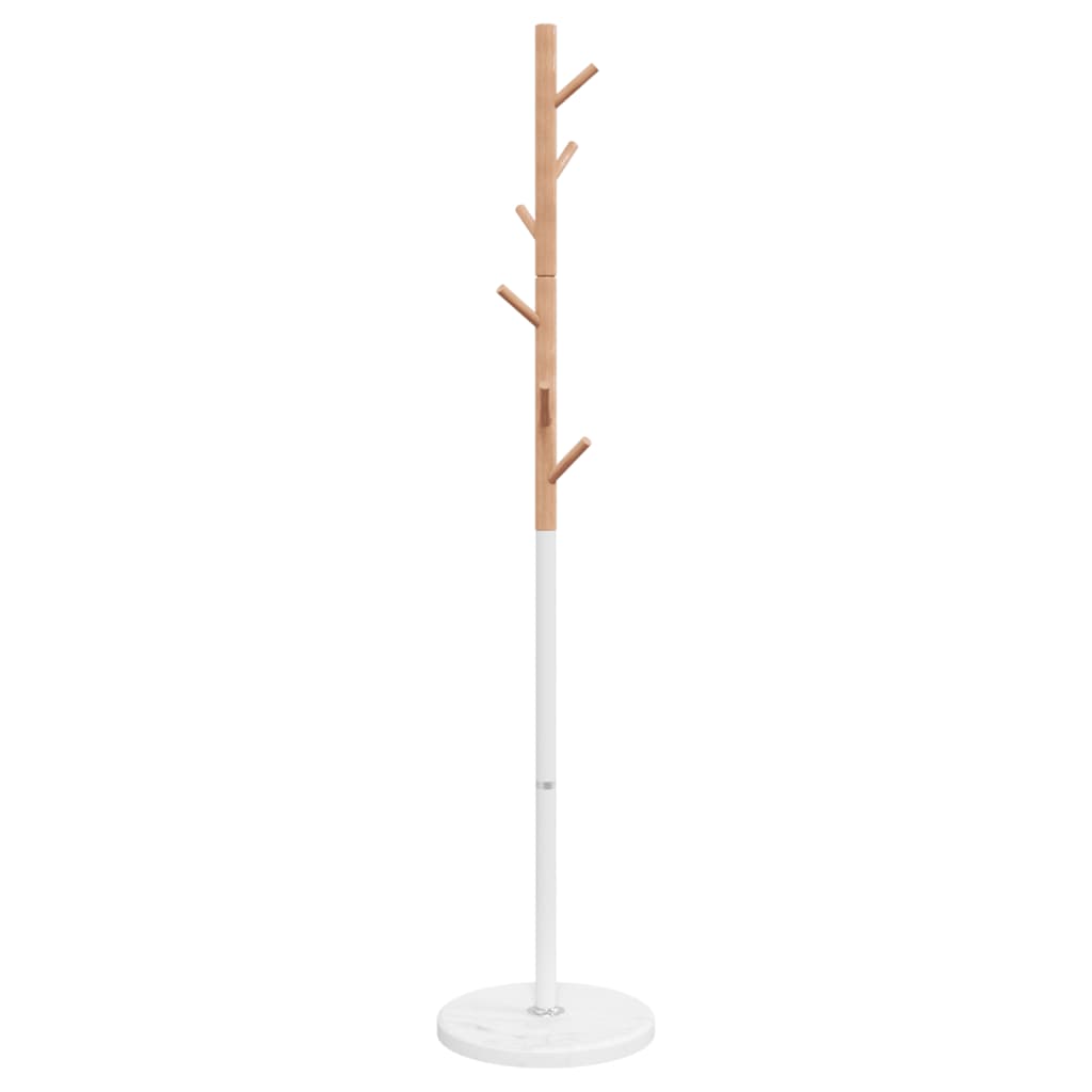 vidaXL Coat Stand White 172 cm Powder-coated Iron