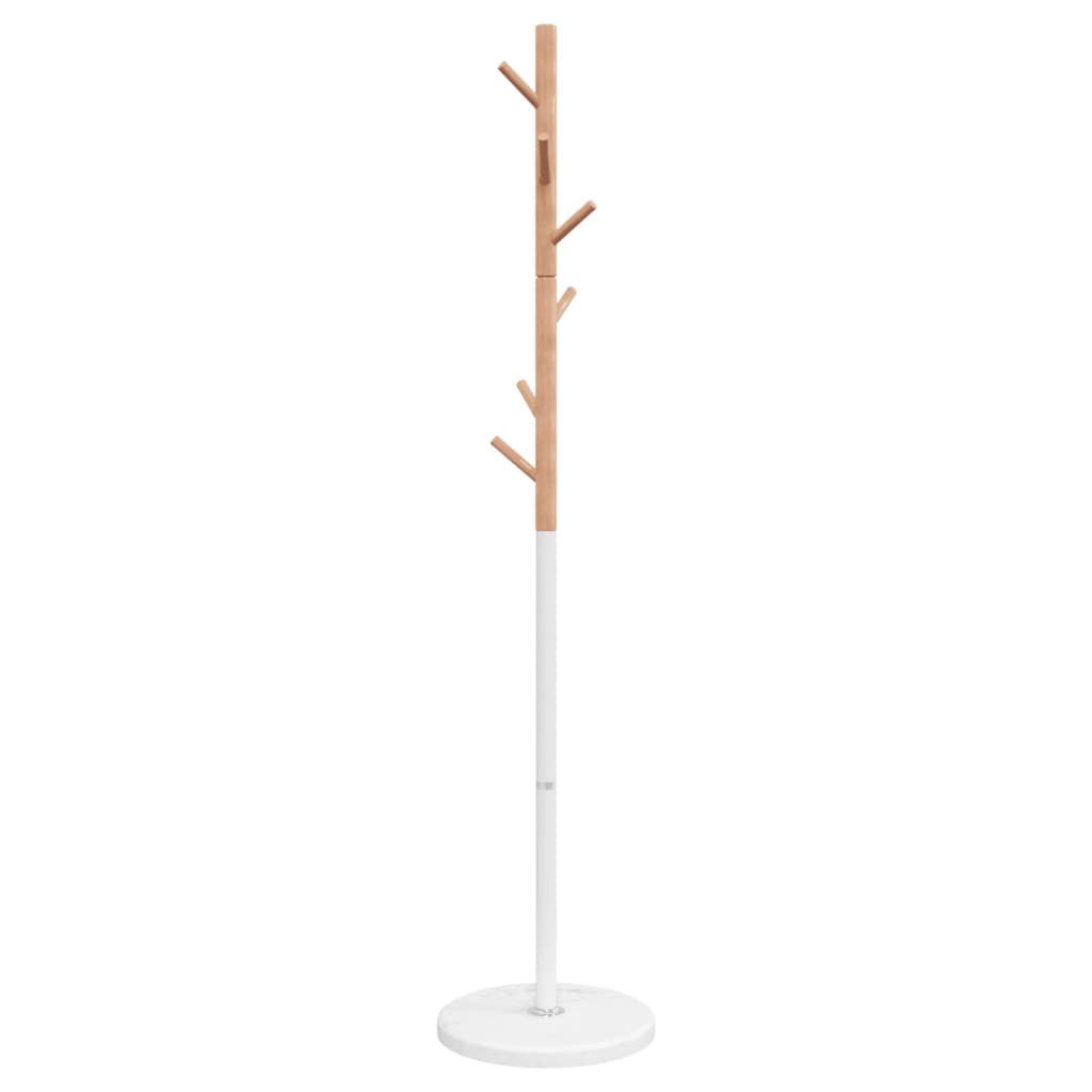 vidaXL Coat Stand White 172 cm Powder-coated Iron