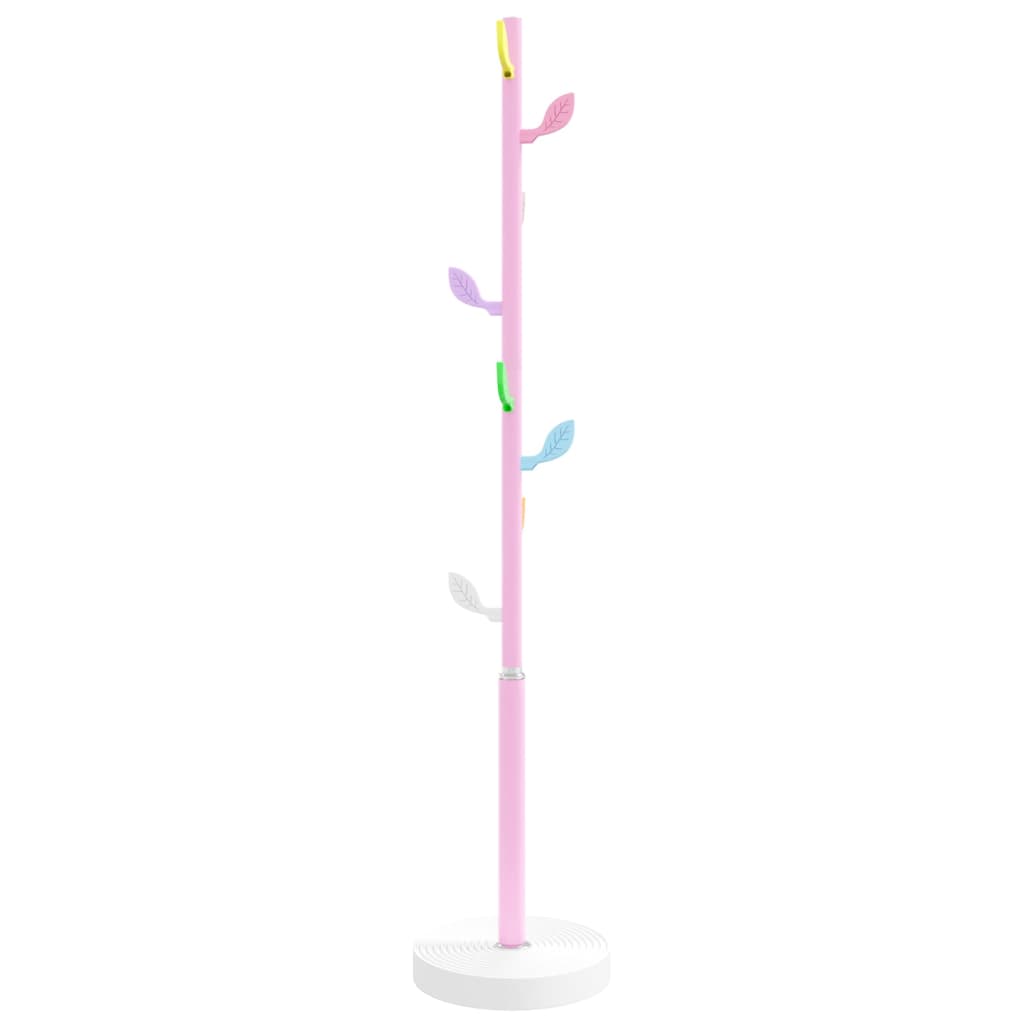 vidaXL Coat Stand Pink 172 cm Powder-coated Iron