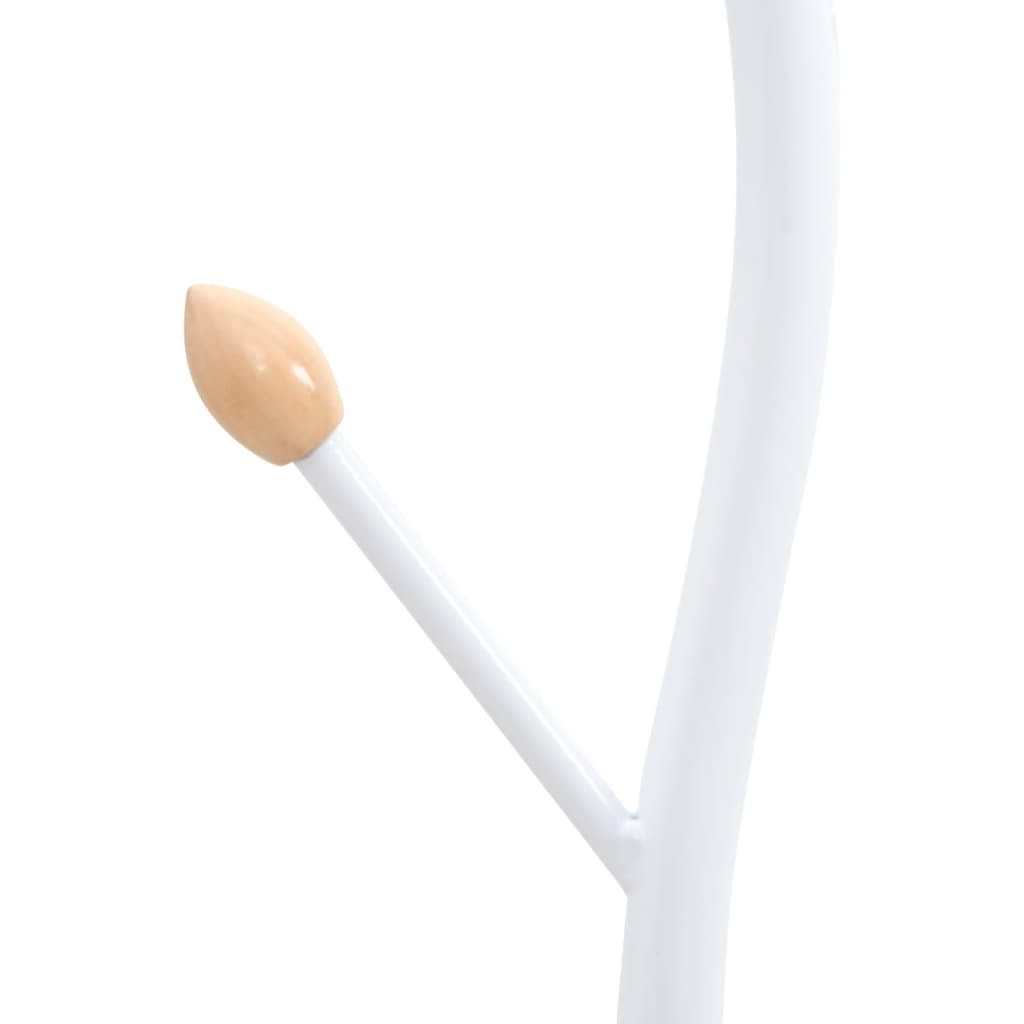 vidaXL Coat Stand White 177 cm Powder-coated Iron