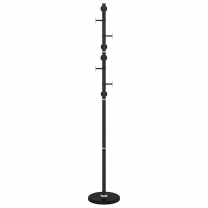 vidaXL Coat Stand Black 176 cm Powder-coated Iron