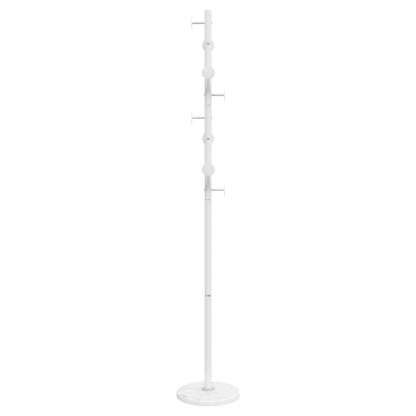 vidaXL Coat Stand White 176 cm Powder-coated Iron
