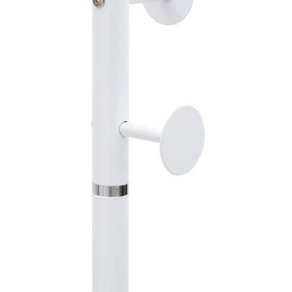 vidaXL Coat Stand White 176 cm Powder-coated Iron