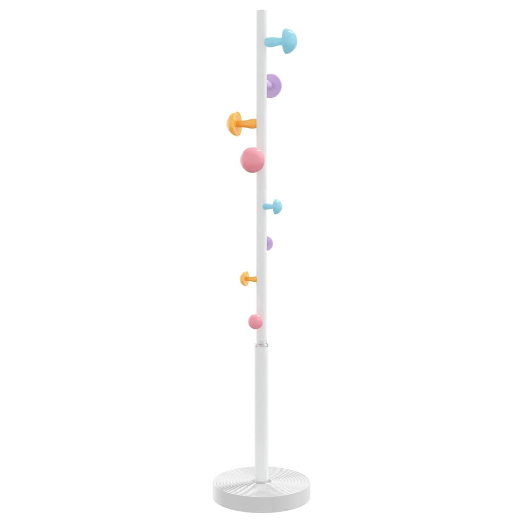 vidaXL Coat Stand White 172 cm Powder-coated Iron
