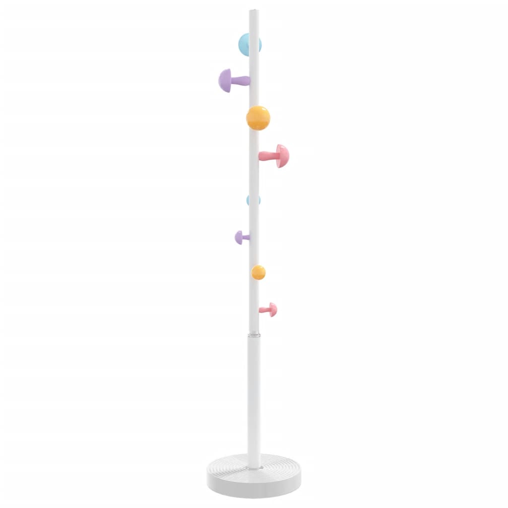 vidaXL Coat Stand White 172 cm Powder-coated Iron