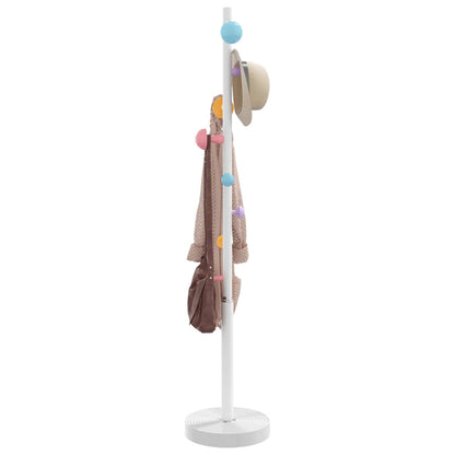 vidaXL Coat Stand White 172 cm Powder-coated Iron