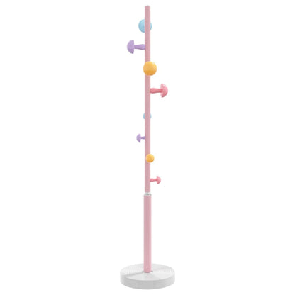 vidaXL Coat Stand Pink 172 cm Powder-coated Iron