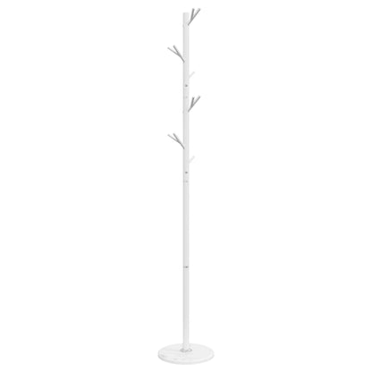 vidaXL Coat Stand White 175 cm Powder-coated Iron