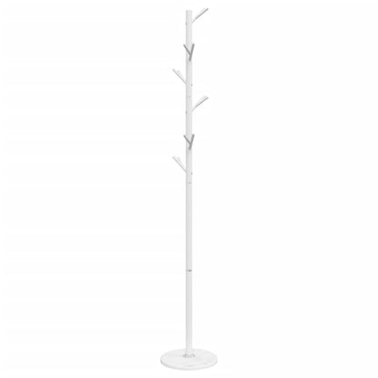 vidaXL Coat Stand White 175 cm Powder-coated Iron