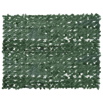 vidaXL Balcony Screen with Dark Green Leaves 200x150 cm