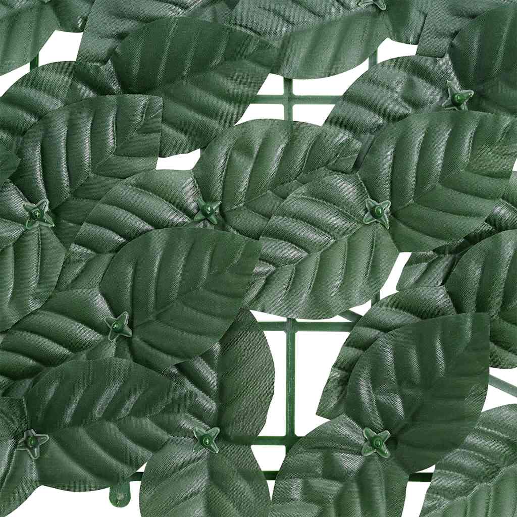 vidaXL Balcony Screen with Dark Green Leaves 200x150 cm