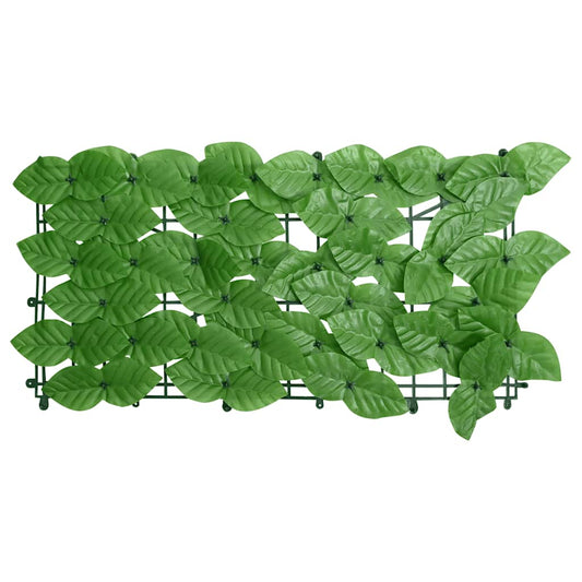 vidaXL Balcony Screen with Green Leaves 200x75 cm