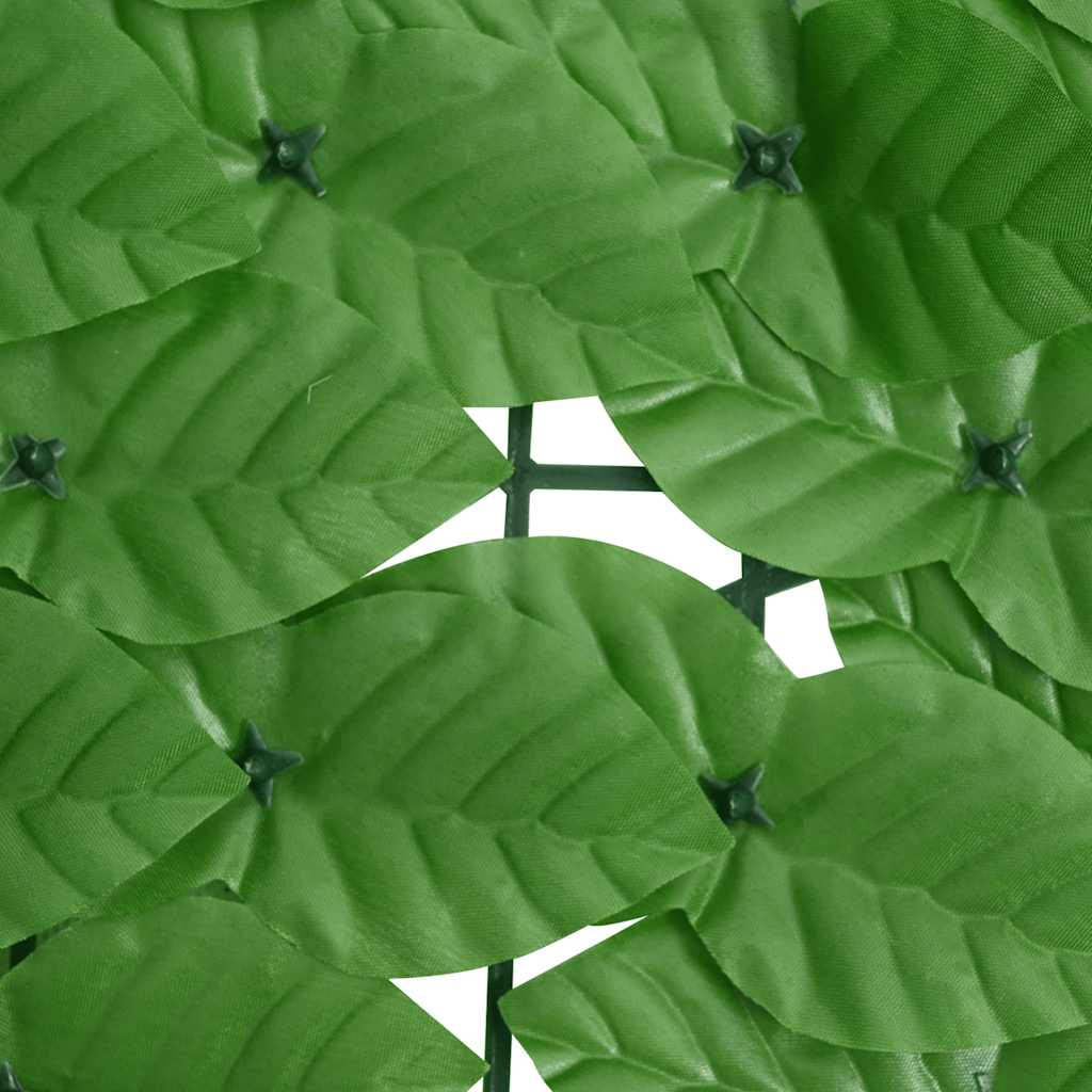 vidaXL Balcony Screen with Green Leaves 200x75 cm