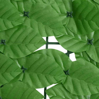 vidaXL Balcony Screen with Green Leaves 200x75 cm