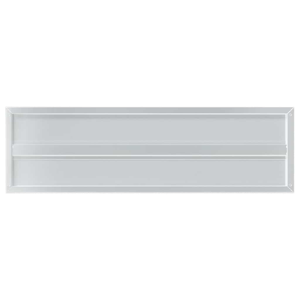 vidaXL Wall Shelves 2 pcs 100x30 cm Silver Stainless Steel