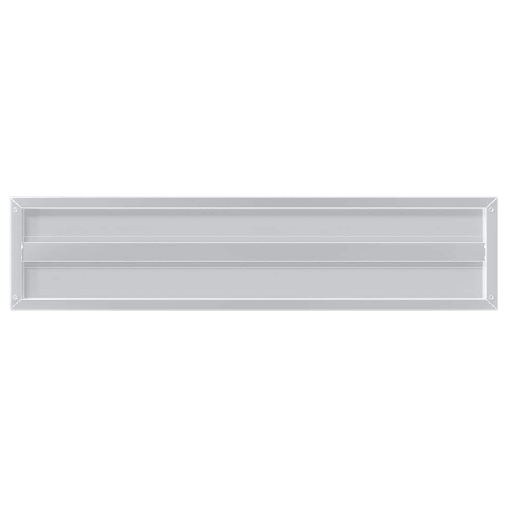 vidaXL Wall Shelves 2 pcs 100x23.5 cm Silver Stainless Steel