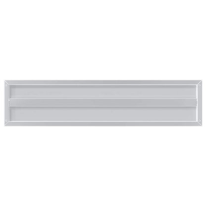 vidaXL Wall Shelves 2 pcs 100x23.5 cm Silver Stainless Steel