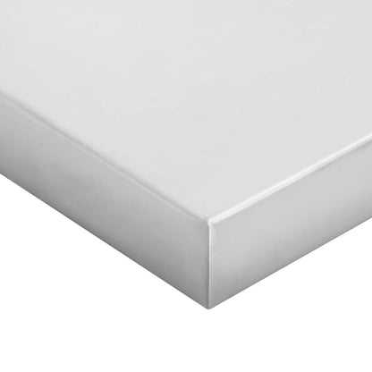 vidaXL Wall Shelves 2 pcs 100x23.5 cm Silver Stainless Steel